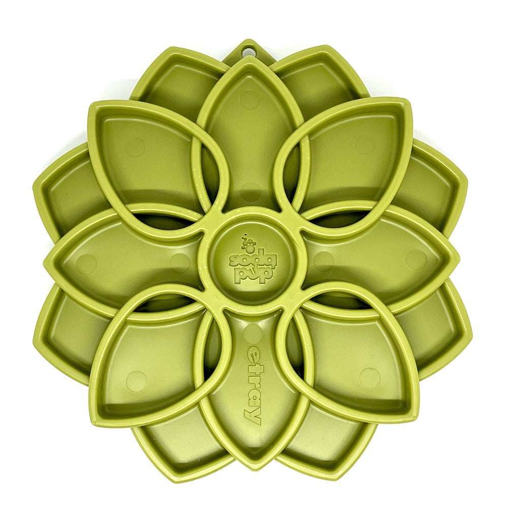 Slow Feeder Dog Bowl Mat – Mandala Silicone Lick Pad