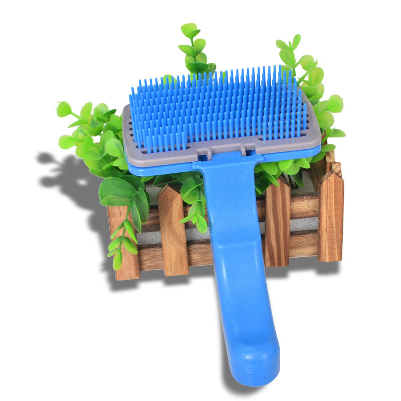 Pet Hair Removal Brush — Self-Cleaning Dog Grooming Comb
